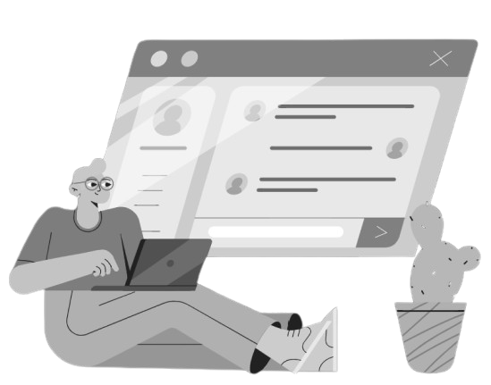Developer working on a DIS IT project